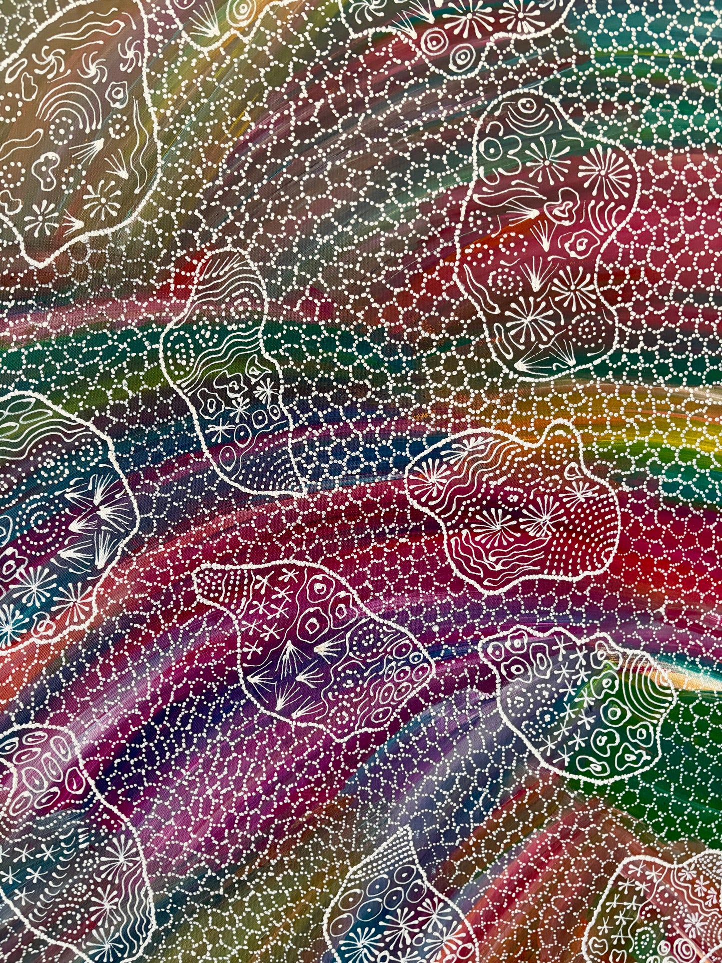 Jedda Purvis Kngwarreye "Bush Yam Dreaming”