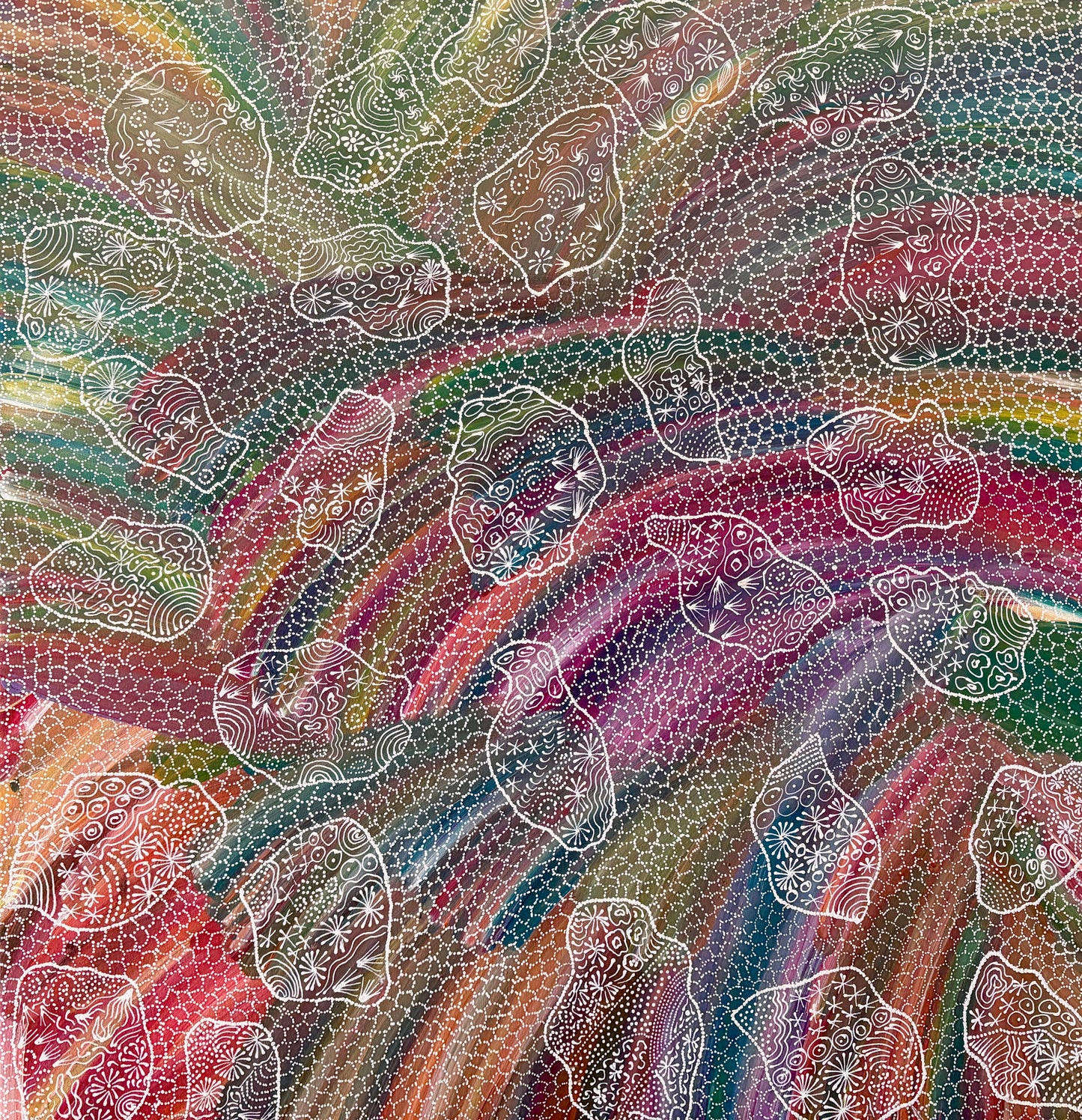 Jedda Purvis Kngwarreye "Bush Yam Dreaming”