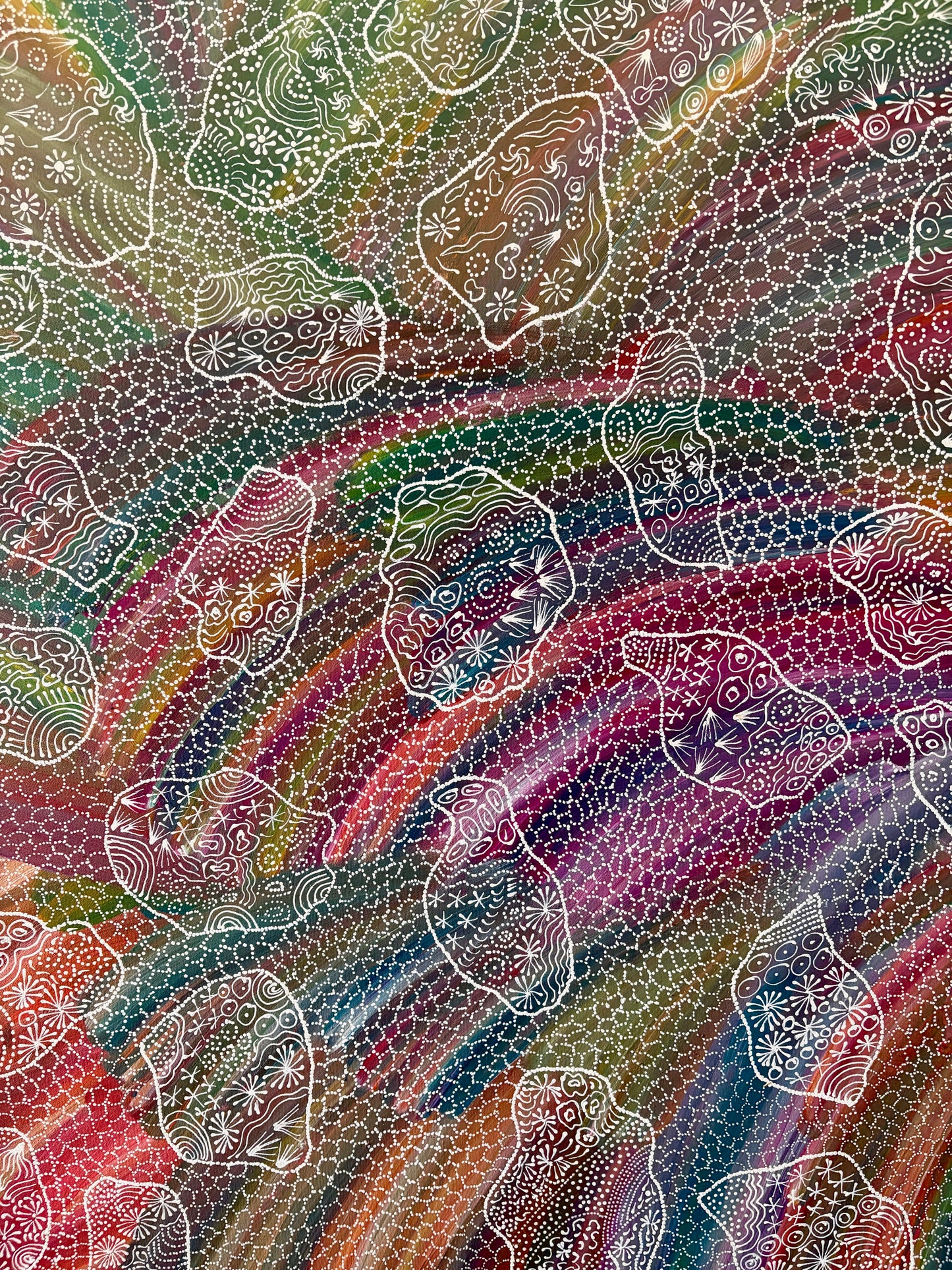 Jedda Purvis Kngwarreye "Bush Yam Dreaming”